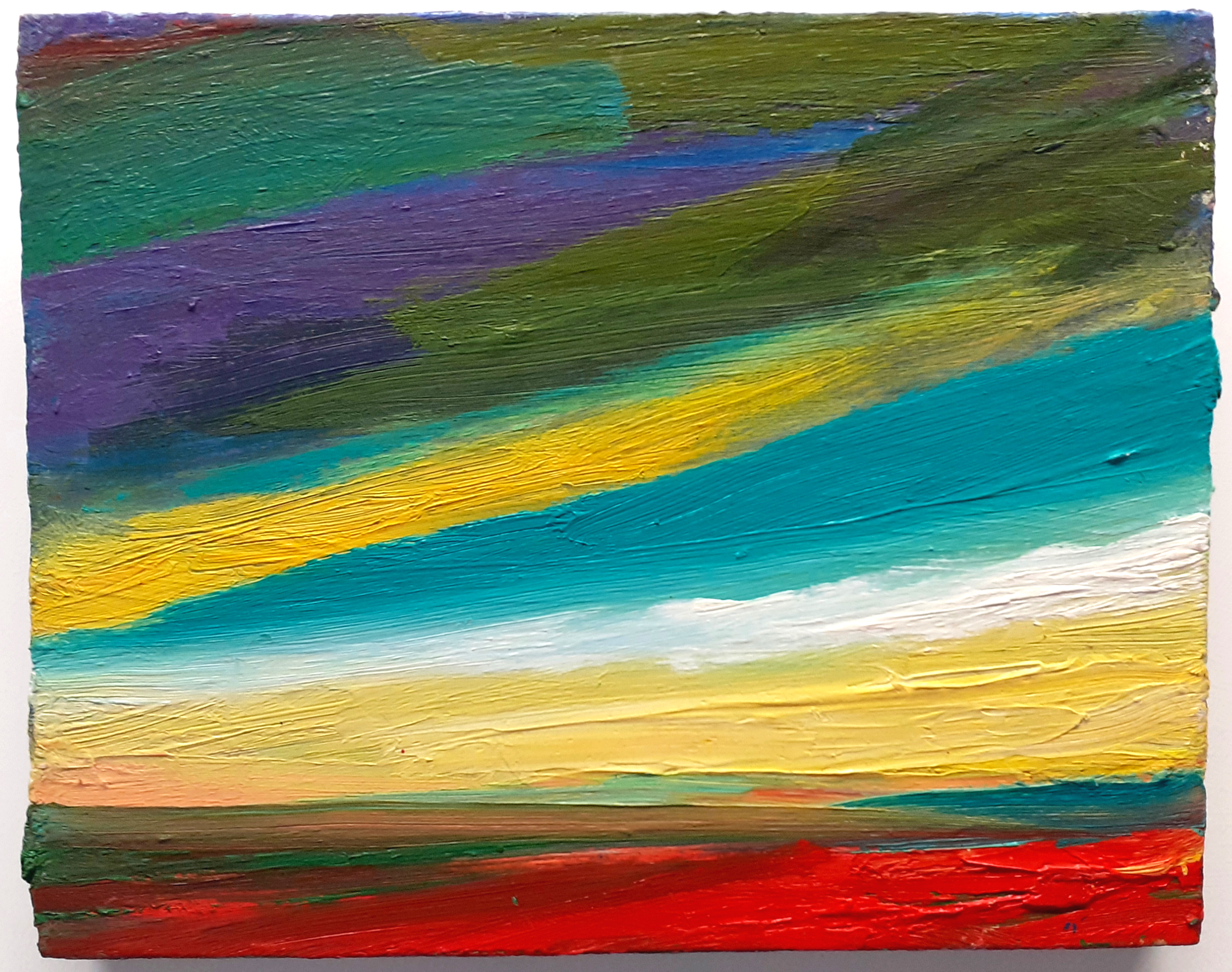 BRIGHT HORIZON (Oil on canvas) 240 x 300 mm 2009